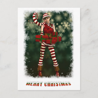 Santas Little Helper Sophie Holiday Postcard