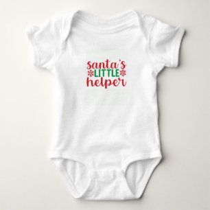 "Santa's Little Helper" with a cute baby Bodysuit