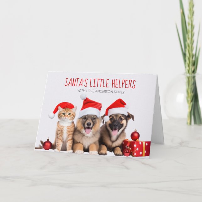 Santa's Little Helpers   Card (Front)