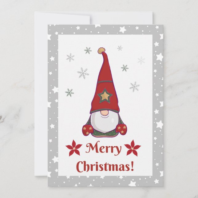 Santa's Little Helpers - Christmas Gnomes Edition Thank You Card (Front)