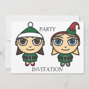 Santas Little Helpers Party Invitation