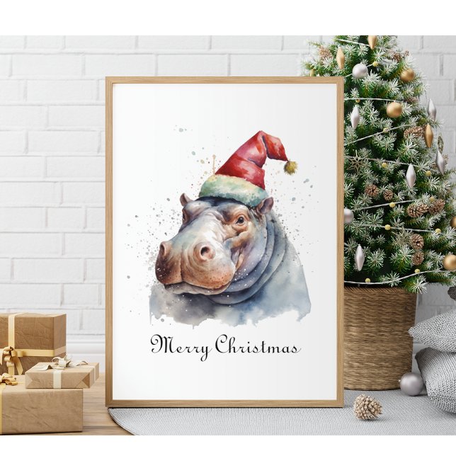 Santa's Little Hippo, custom Poster (Creator Uploaded)