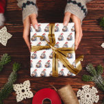 Santa's Little Hippo Wrapping Paper<br><div class="desc">Make every gift a memorable experience with our "Santa's Little Hippo" all-over print wrapping paper. This festive paper transforms your presents into miniature works of art, showcasing the adorable watercolor hippo, cheerfully sporting his Santa hat, in a repeating pattern that covers the entire surface. Imagine the delight on the faces...</div>