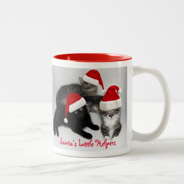 Santa's Little Kitten Helpers Mug (Right)