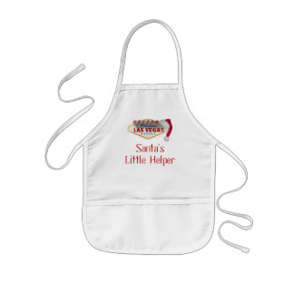 Santa's Little Las Vegas Helper Kids Apron