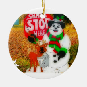 Santa's Love Ceramic Tree Decoration
