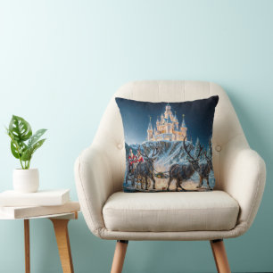 Santa's Magical Castle Delivery Cushion