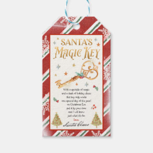 Santa's Magical Key Christmas Eve Box Filler  Gift Tags