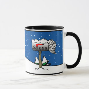 Santa's Mailbox Christmas Mug