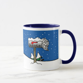 Santa's Mailbox Christmas Mug