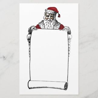 Santa's Making a List Stationery
