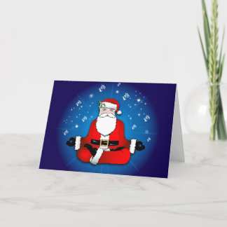 Santa's Meditation Holiday Card