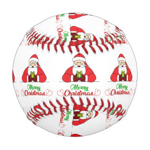 Santa's Merry Christmas Baseball