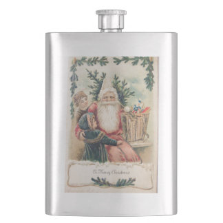 Santa's Merry Christmas Hip Flask