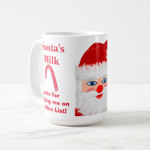 Santa's Milk Nice List Keepsake Mug