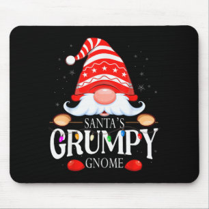 Santa's Mpy Gnome Matching Christmas Pajama Mouse Mat