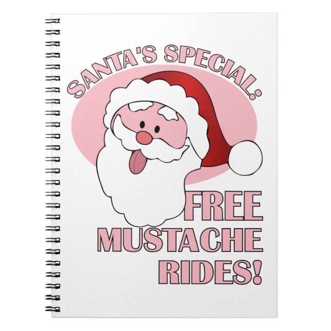 Santa's Mustache Rides notebook (Front)
