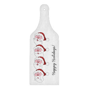 Santa's Mustaches custom cutting board