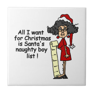 Santa's Naughty Boy List Tile