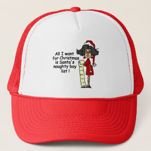 Santa's Naughty Boy List Trucker Hat