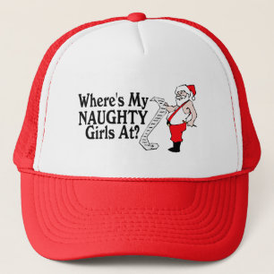 Santas Naughty Girl List Trucker Hat