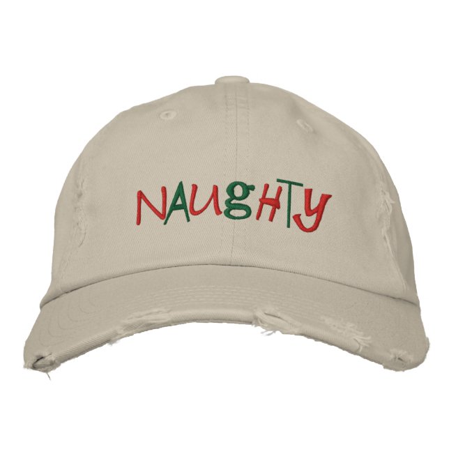 Santa's Naughty List Hat (Front)