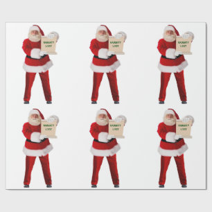 Santa's Naughty List Wrapping Paper