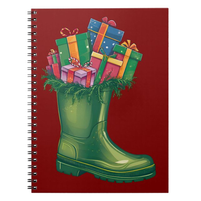 Santa's New Boots Notebook (Front)
