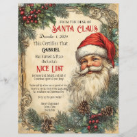 Santa's Nice List Certification