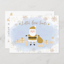 Santa's Nice List for Kids, Gold Santa Presents