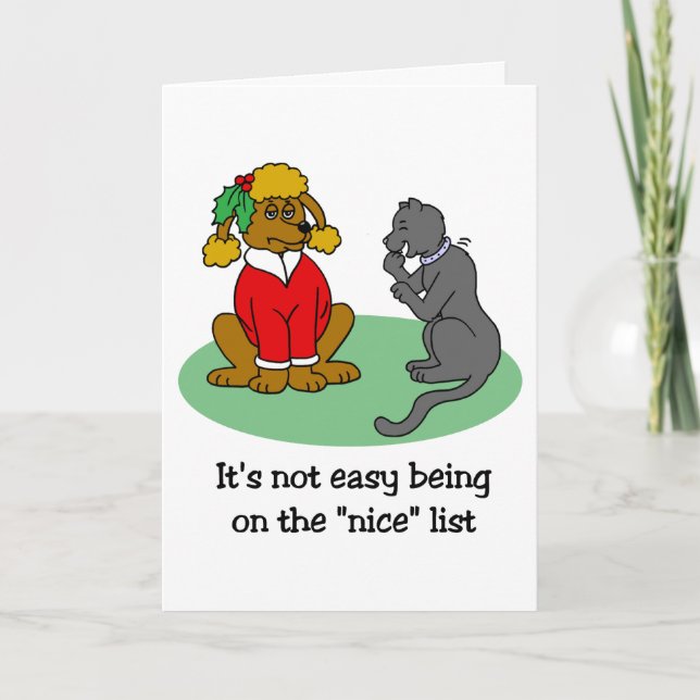 Santa's Nice List Holiday Card (Front)
