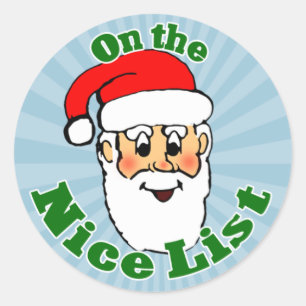 Santa's Nice List Stickers
