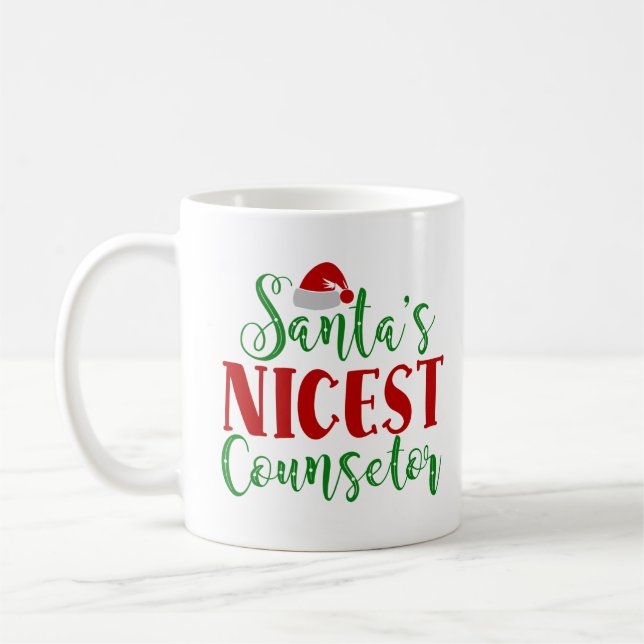 Santa's Nicest Counsellor  Coffee Mug (Left)