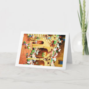Santa's North Pole Elf Dormitory Holiday Card