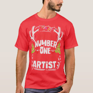 Santas Number One Tattoo Artist Tattooer Tattooist T-Shirt