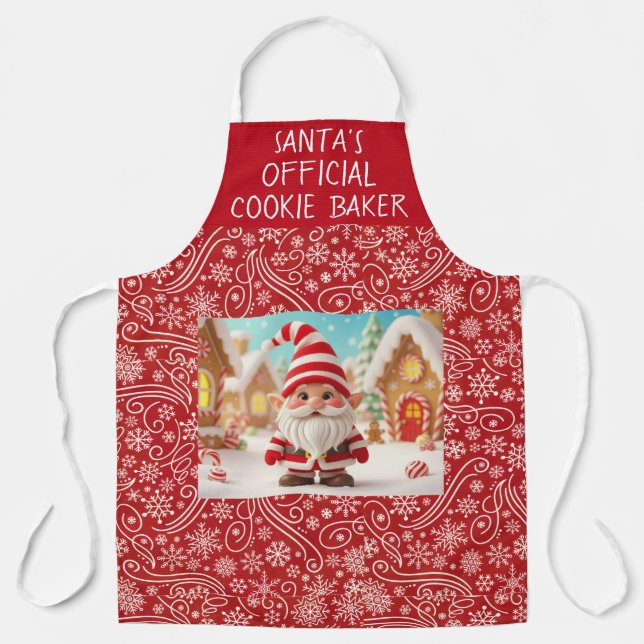 Santa's Official Cookie baker Apron (Front)