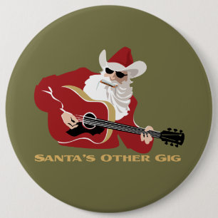 Santa's Other Gig 6 Cm Round Badge