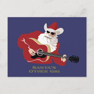 Santa's Other Gig Holiday Postcard