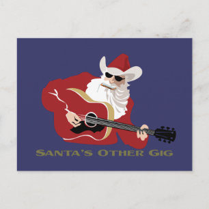 Santa's Other Gig Holiday Postcard