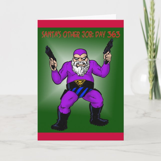 santa's other job: day 363 holiday card (Front)