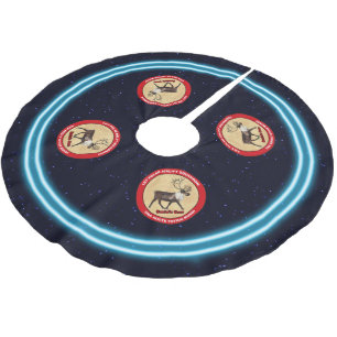 Santa's Own - 1st Polar Airlift Squadron Brushed Polyester Tree Skirt