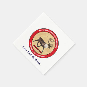 Santa's Own - 1st Polar Airlift Squadron Napkin