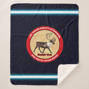 Santa's Own - 1st Polar Airlift Squadron Sherpa Blanket