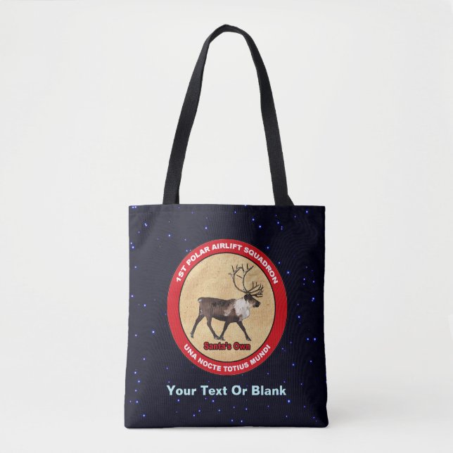 Santa's Own - 1st Polar Airlift Squadron Tote Bag (Front)