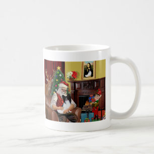 Santa's Papillon Coffee Mug