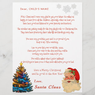 Santa's Personal Christmas Letter to Your Child  