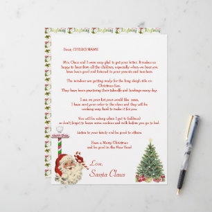 Santa's Personal Letter to Your Child North Pole