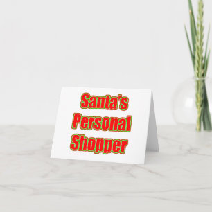 Santa's Personal Shopper Holiday Card