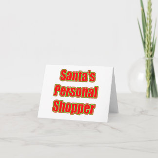 Santa's Personal Shopper Holiday Card