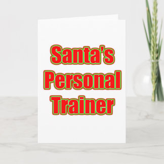 Santa's Personal Trainer Holiday Card